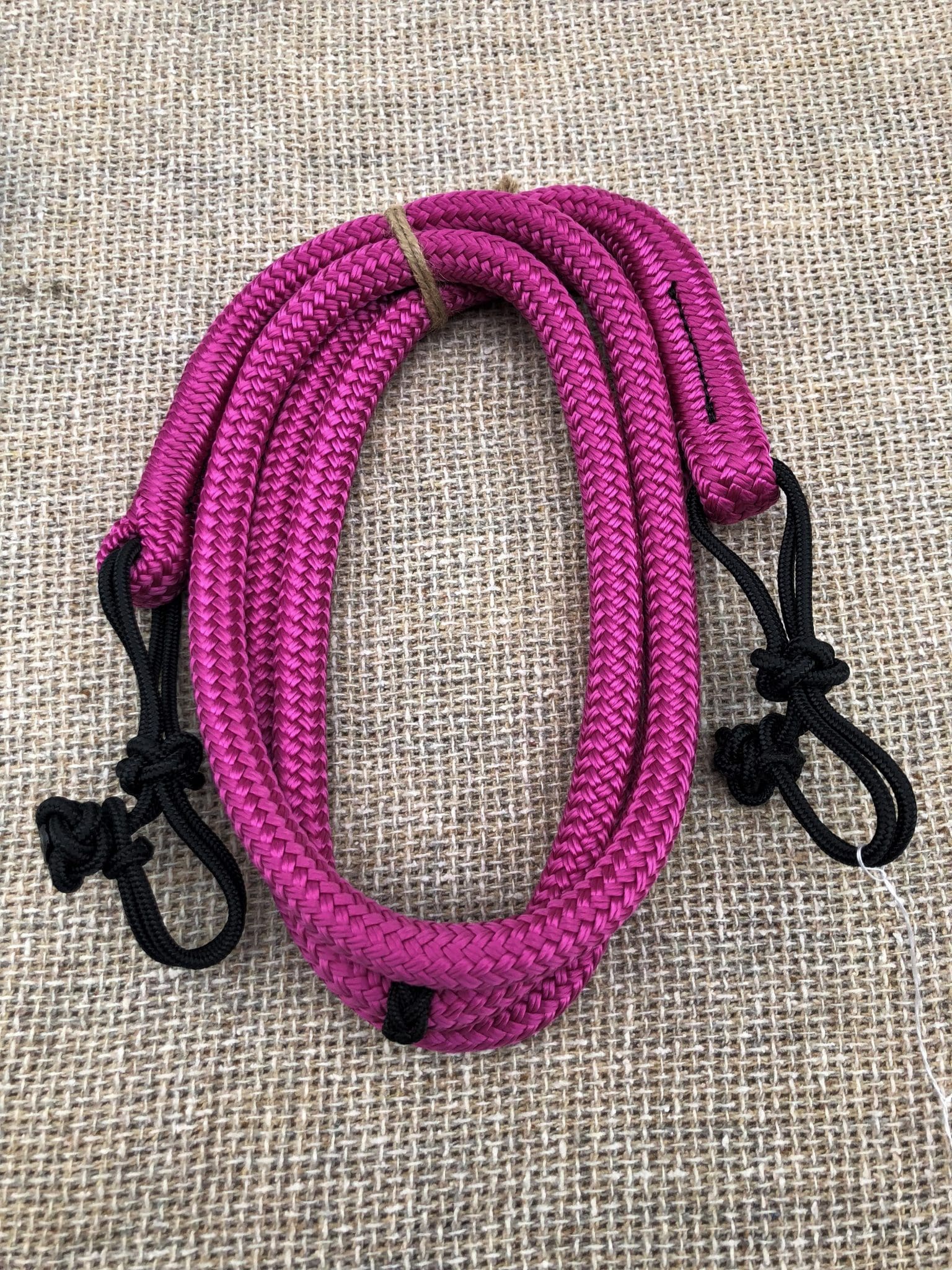 Details about   9' or 10' Reins Loop Rope Roping Rein Barrel Race Pony Single Contest orange tan 