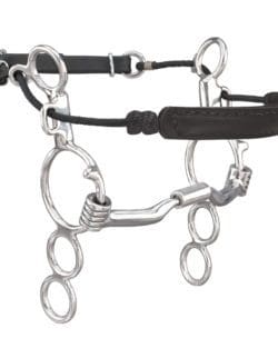 MB-04 Combination with Leather Noseband, Myler Bit
